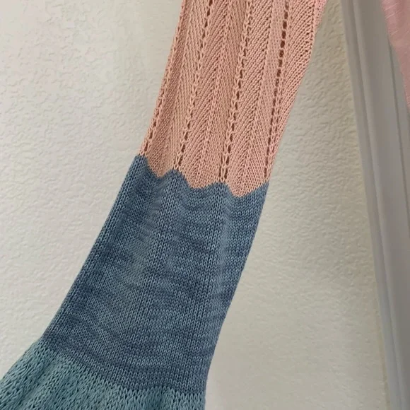 Beautiful SUNDANCE crochet bell sleeved t shirt top blouse - Picture 6 of 8